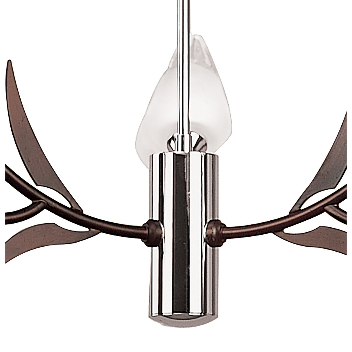 Holland Telescopic 9 Light Linear Suspension Light - Polished Chrome & Wenge