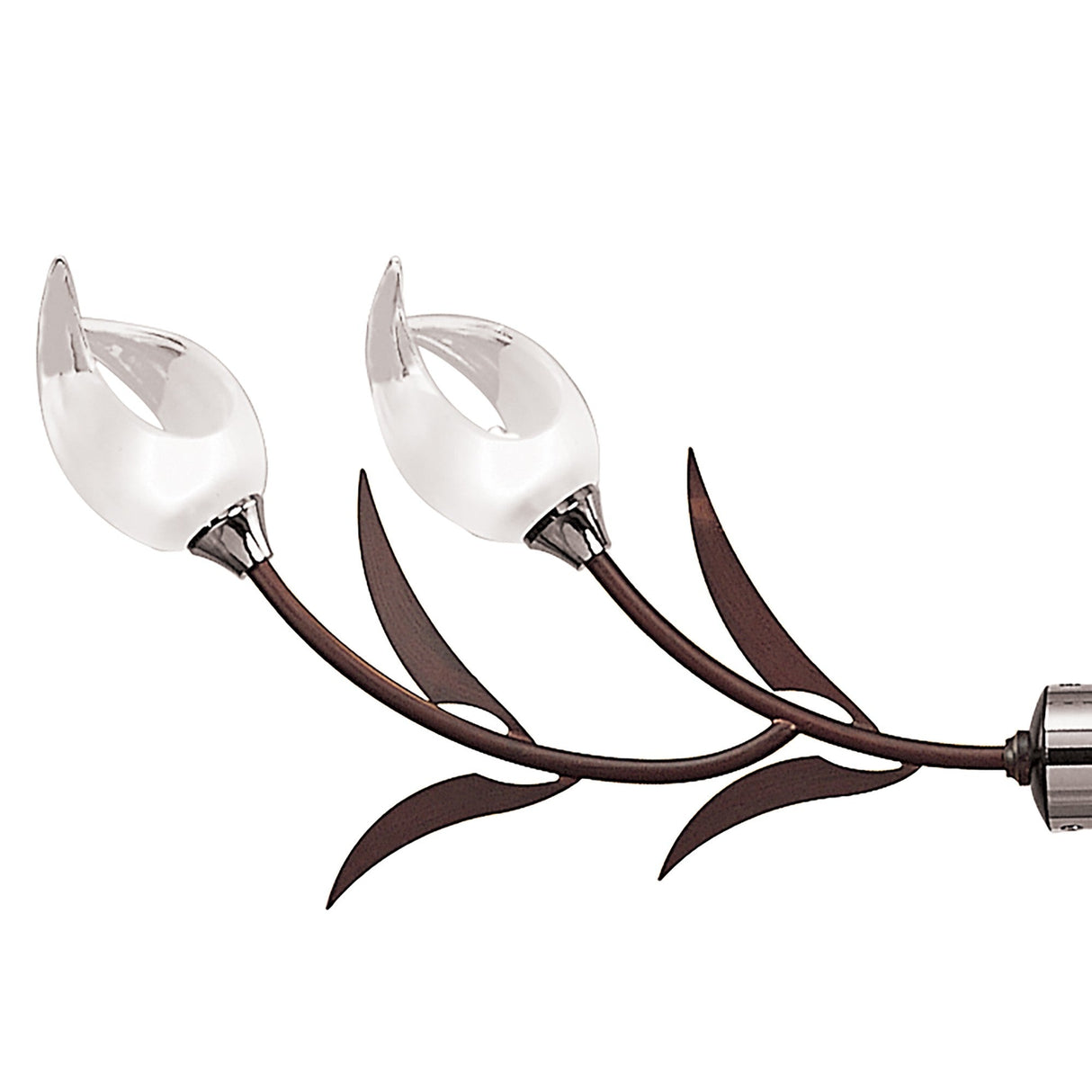 Holland Telescopic 4 Light Linear Suspension Light - Chrome & Wenge