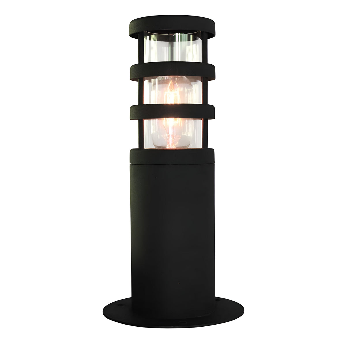 Hornbaek 1 Light Pedestal Lantern - Black