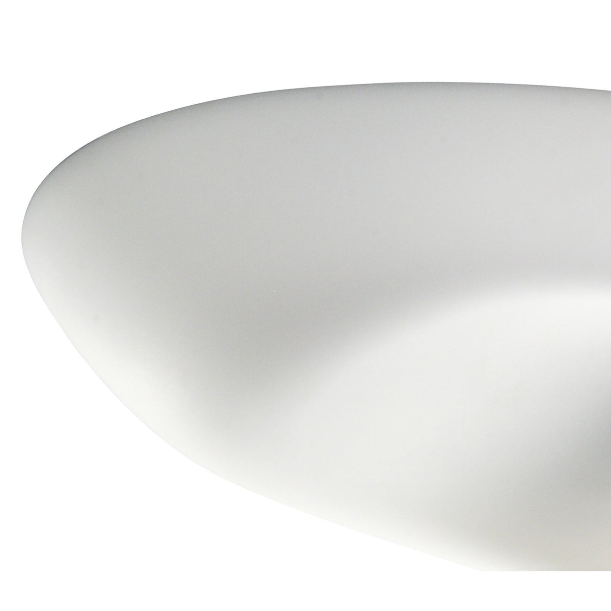 Huevo 6 Light Outdoor Semi-Flush Ceiling Light - Chrome/Opal White