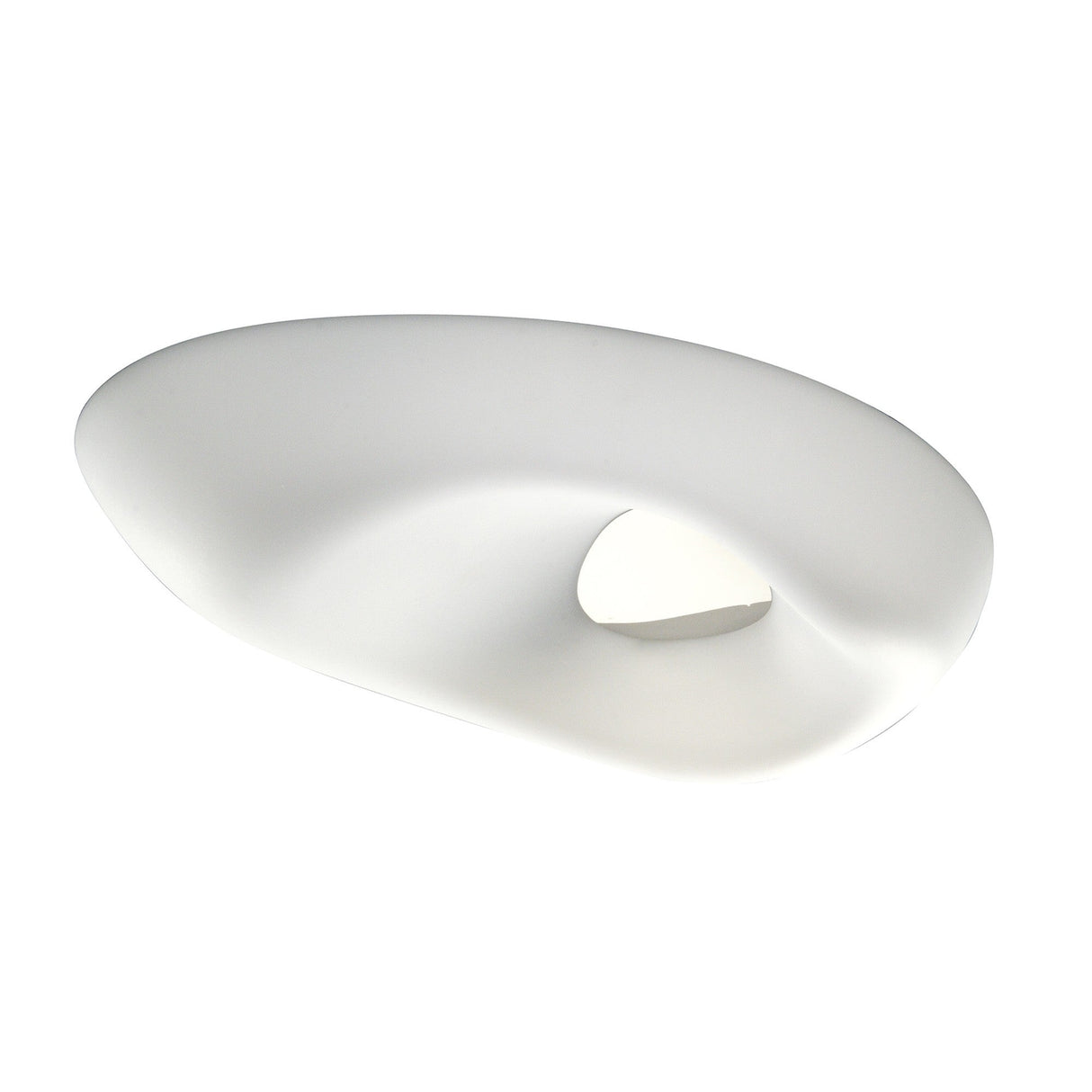 Huevo 6 Light Outdoor Semi-Flush Ceiling Light - Chrome/Opal White