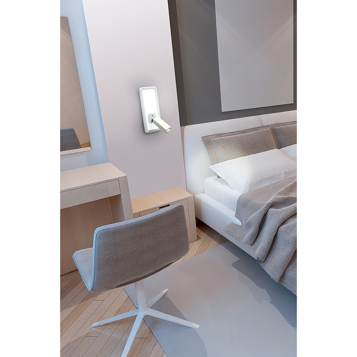 Ibiza LED Single Spotlight 1With Switch - White