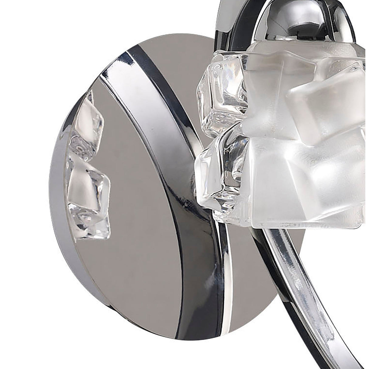 Ice 1 Light Wall Light - Polished Chrome