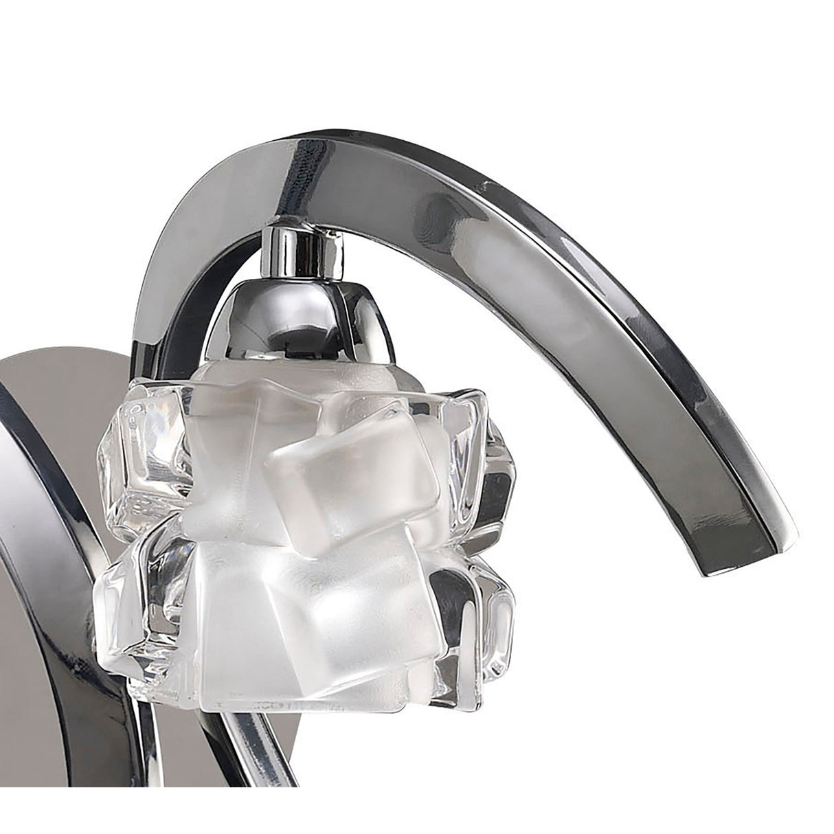 Ice 1 Light Wall Light - Polished Chrome