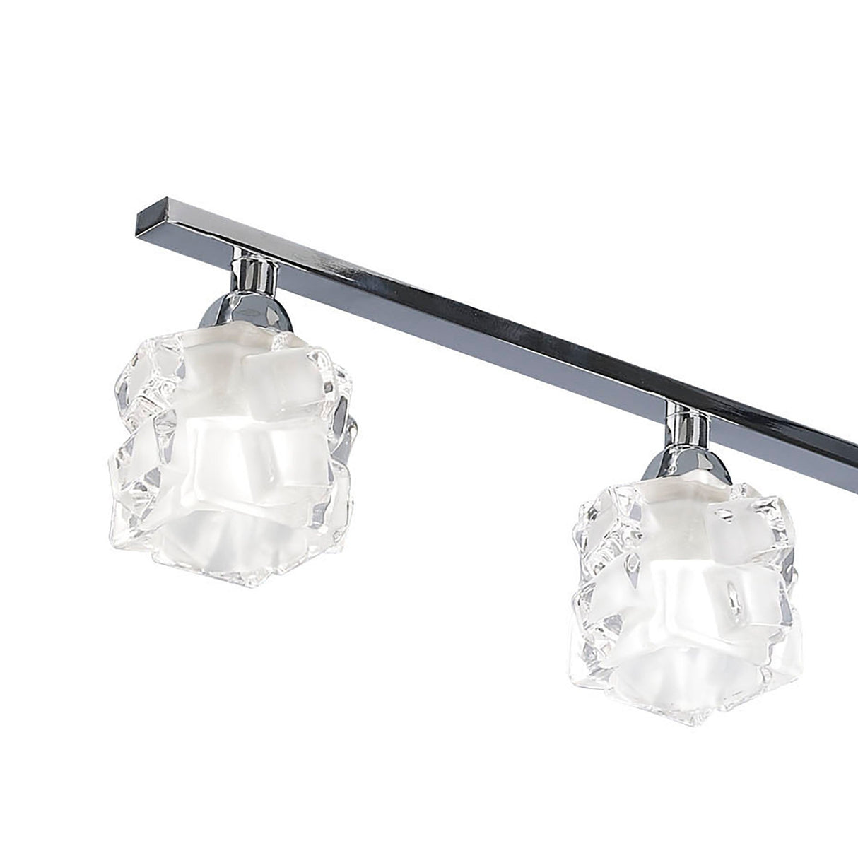 Ice Linear 4 Light Linear Suspension Light - Polished Chrome