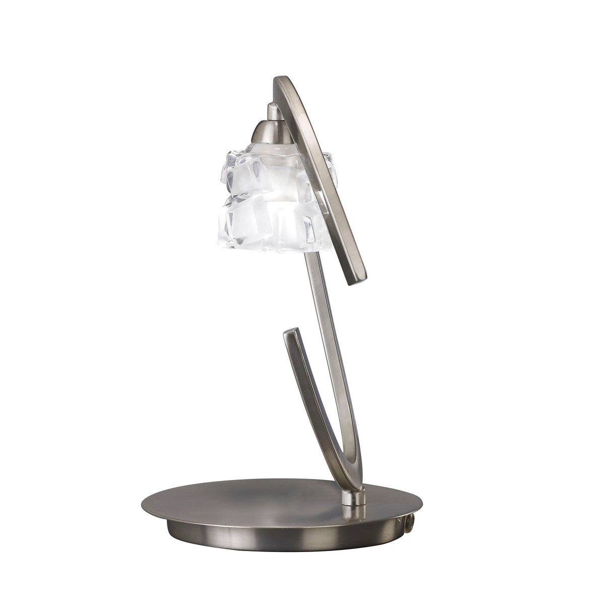 Ice 1 Light Table Lamp - Satin Nickel