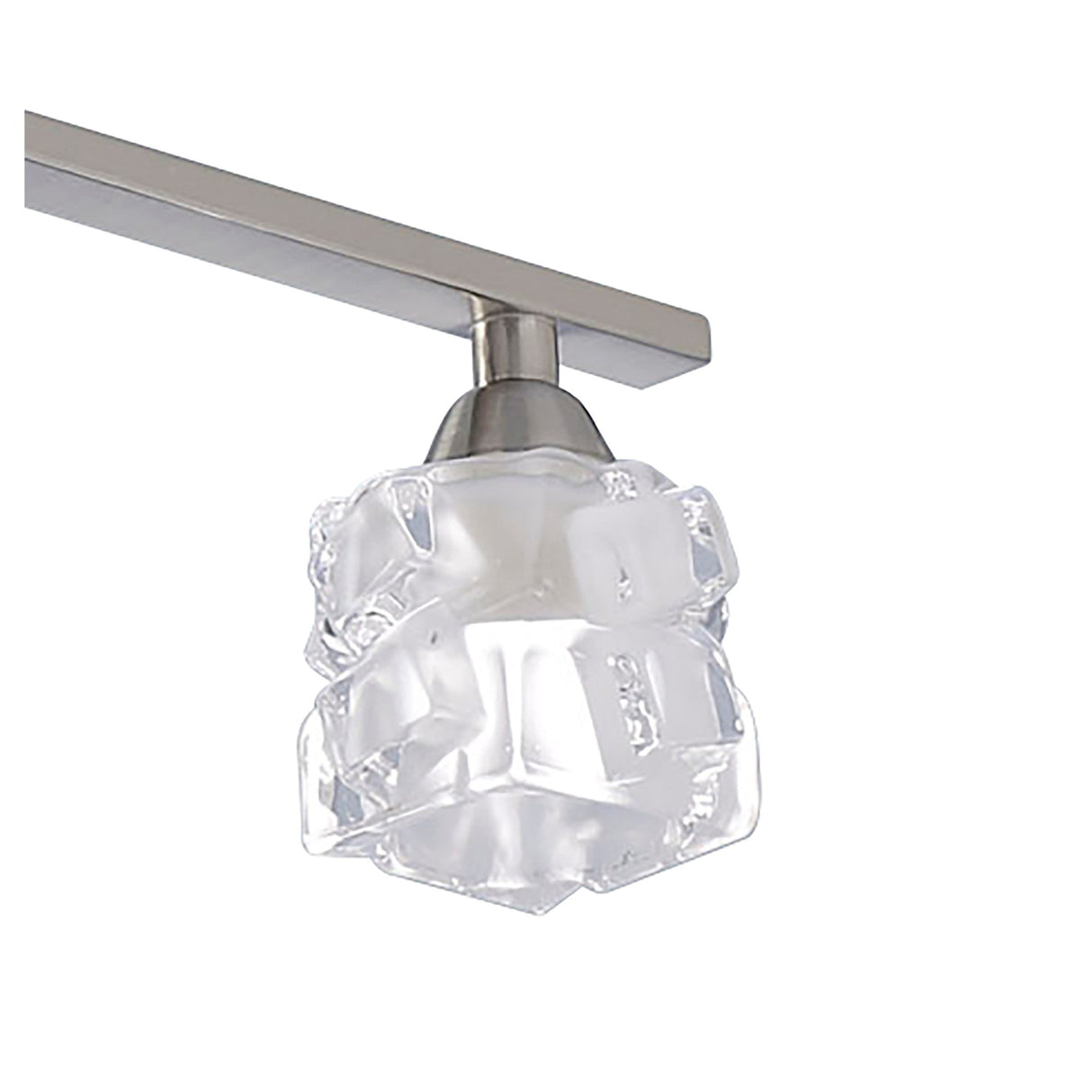 Ice Linear 4 Light Linear Suspension Light - Satin Nickel