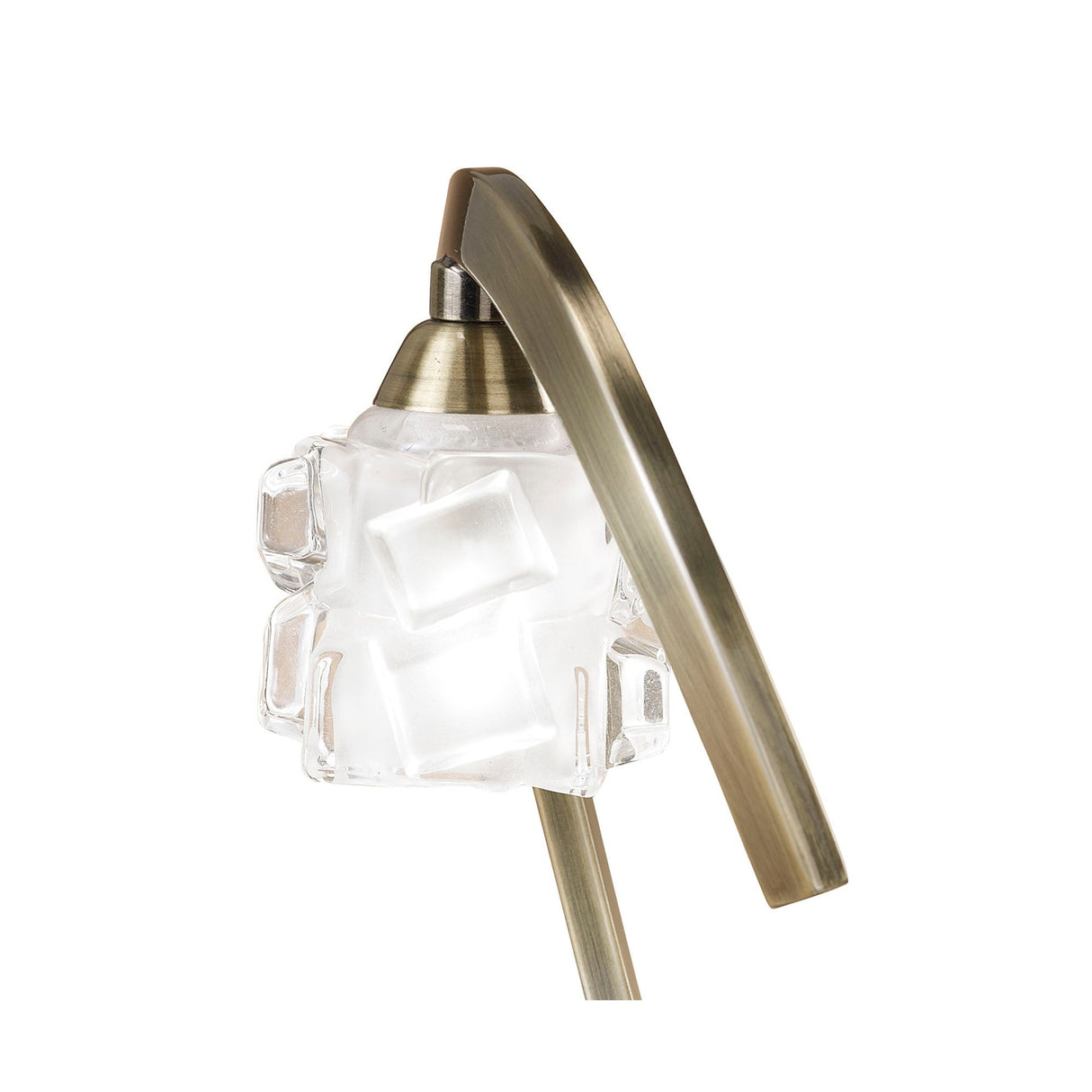 Ice 1 Light Table Lamp - Antique Brass