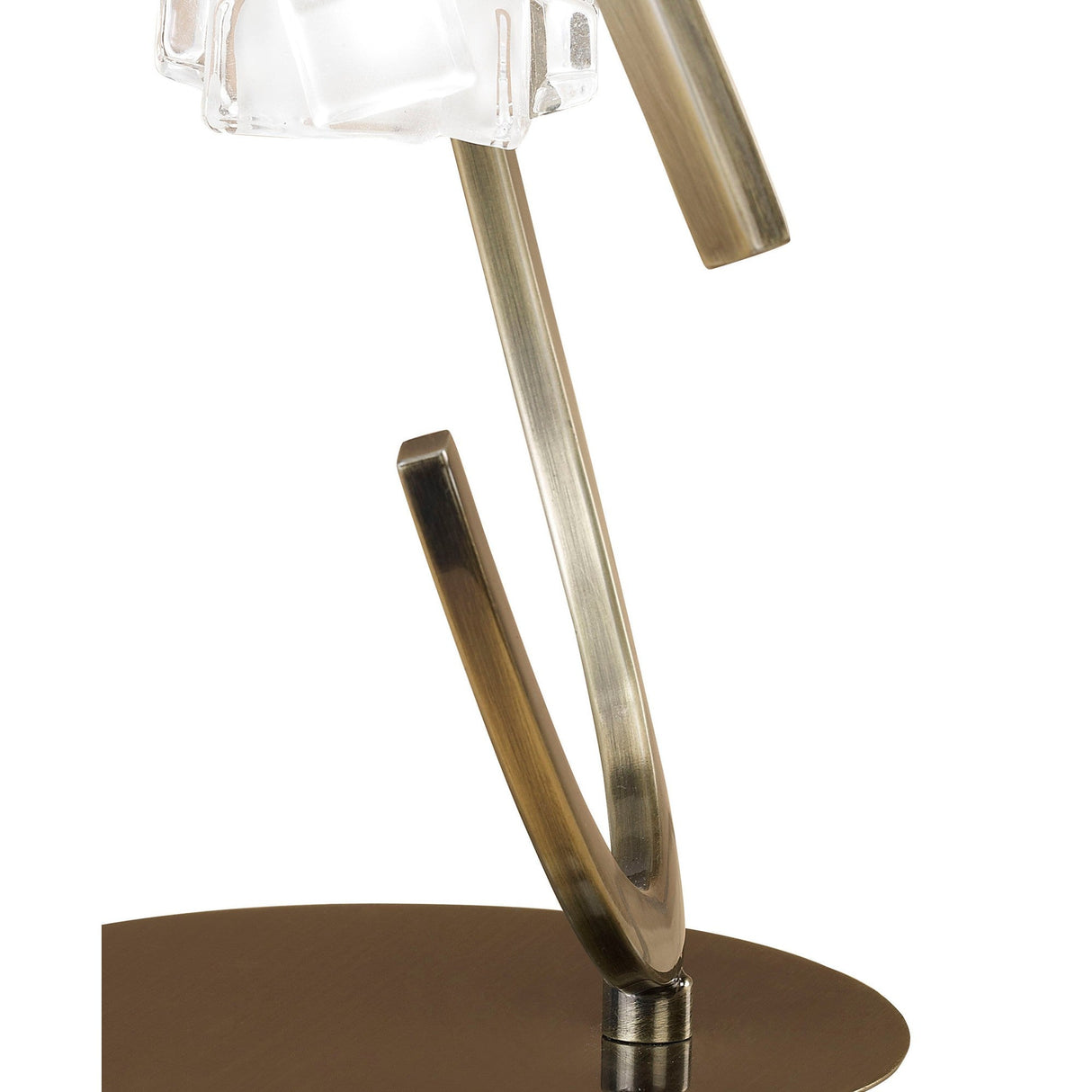Ice 1 Light Table Lamp - Antique Brass