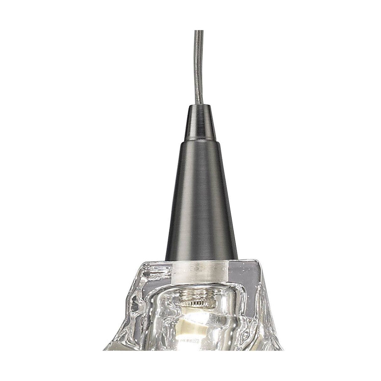 Iku 13cm 1 Light Pendant Light - Satin Nickel
