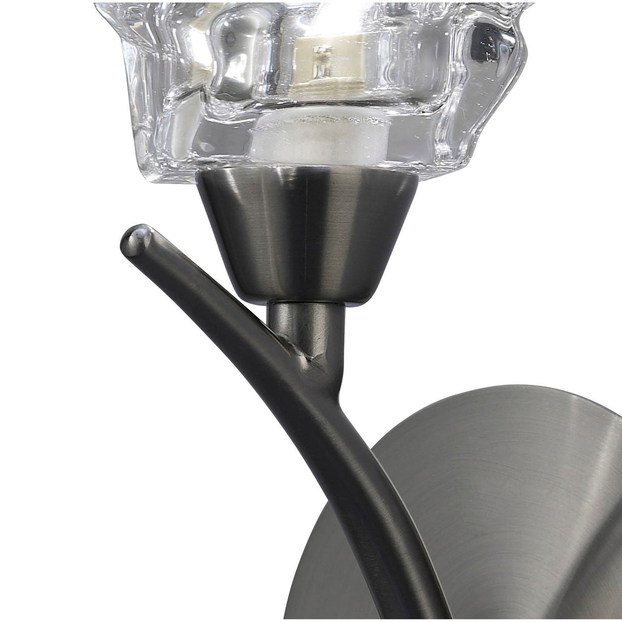 Iku 1 Light Wall Light With Switch - Satin Nickel