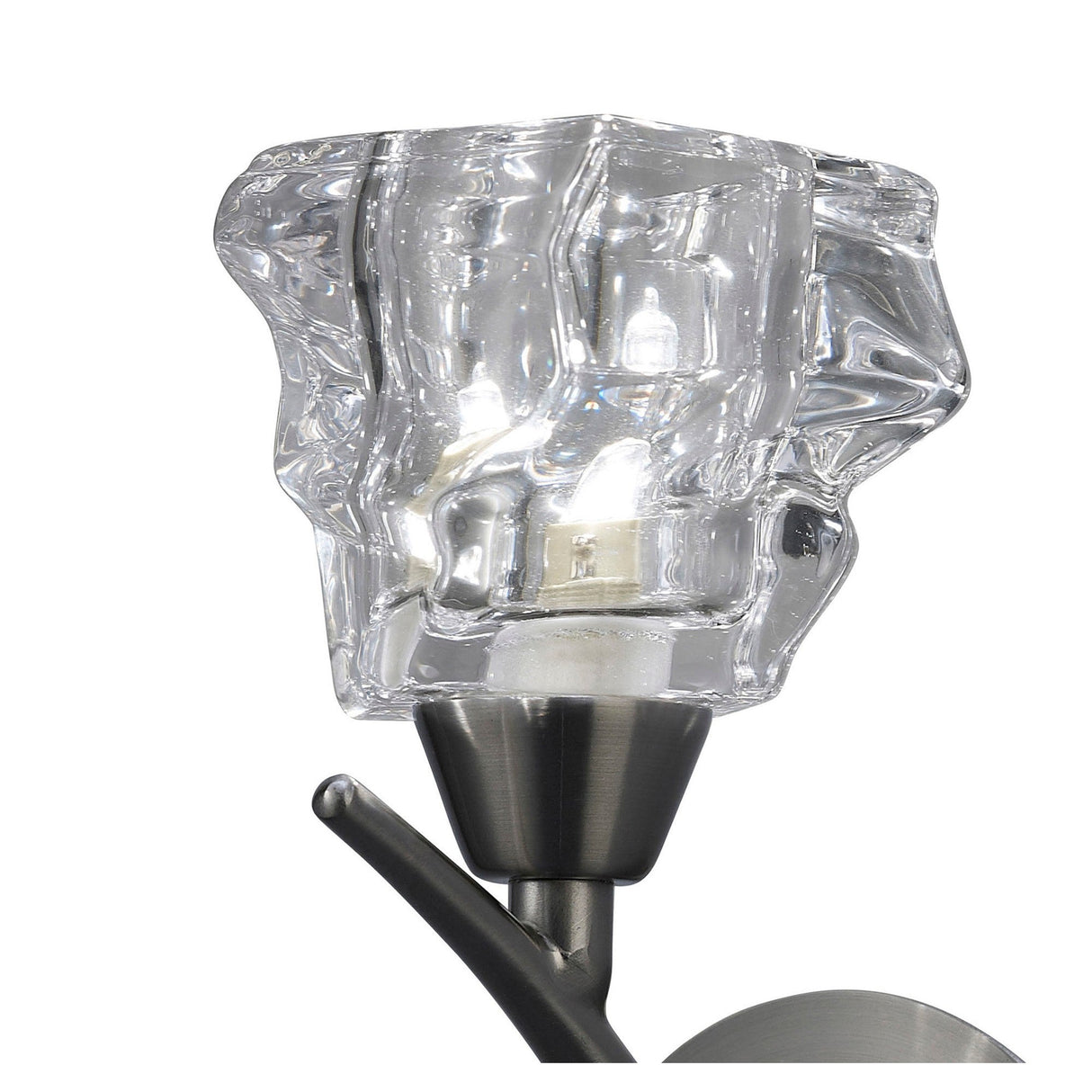 Iku 1 Light Wall Light With Switch - Satin Nickel