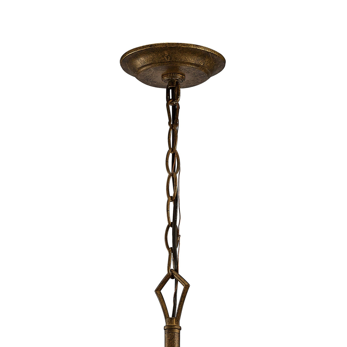 Indie 42cm Round 4 Light Crystal Chandelier - Mocha