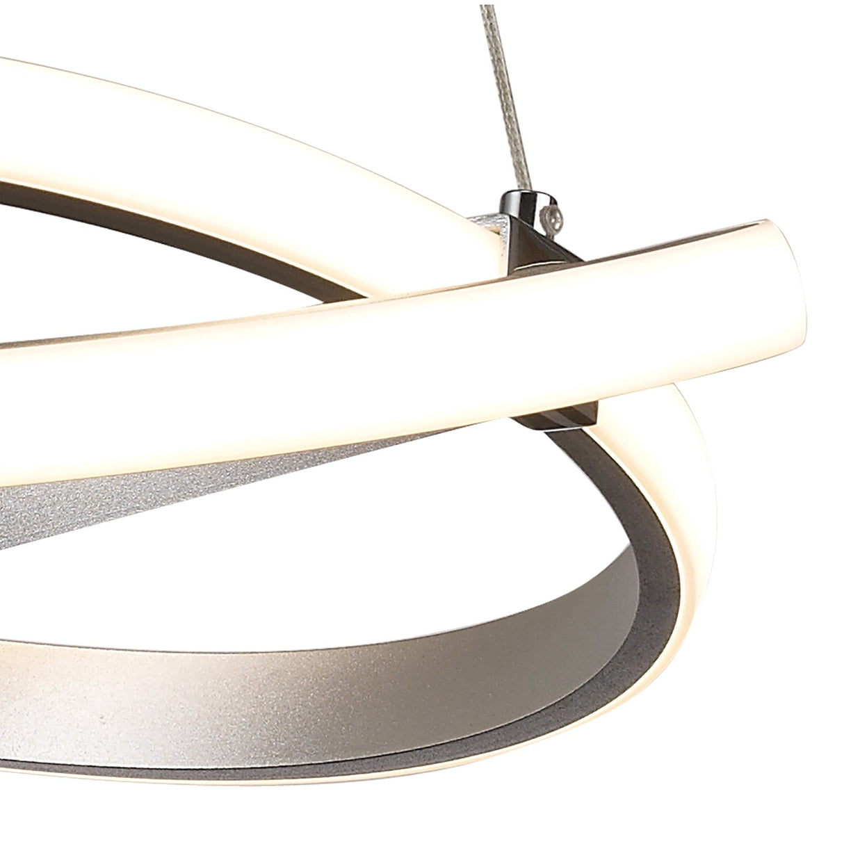 Infinity 38cm LED Suspension Light - Chrome & White