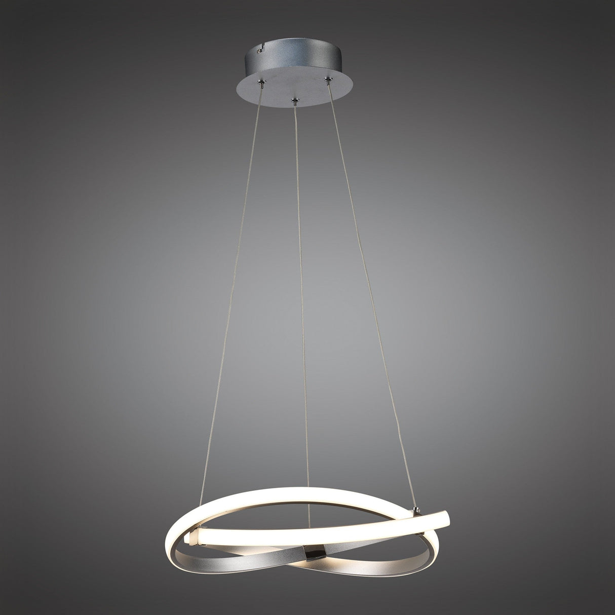 Infinity 38cm LED Suspension Light - Chrome & White