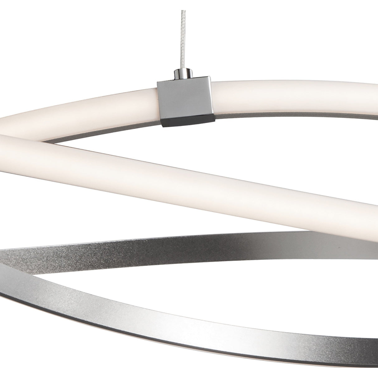 Infinity 51cm Dimmable LED Suspension Light - Chrome & White