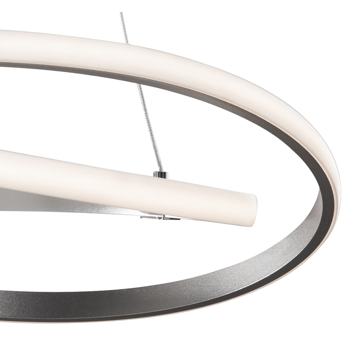 Infinity 51cm Dimmable LED Suspension Light - Chrome & White