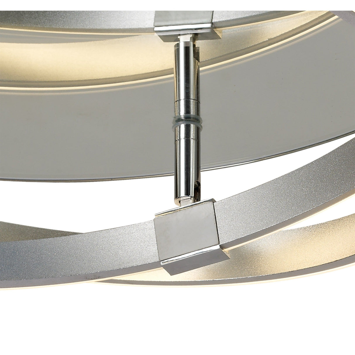 Infinity Dimmable LED Semi-Flush Ceiling Light 3000K 30W - Chrome