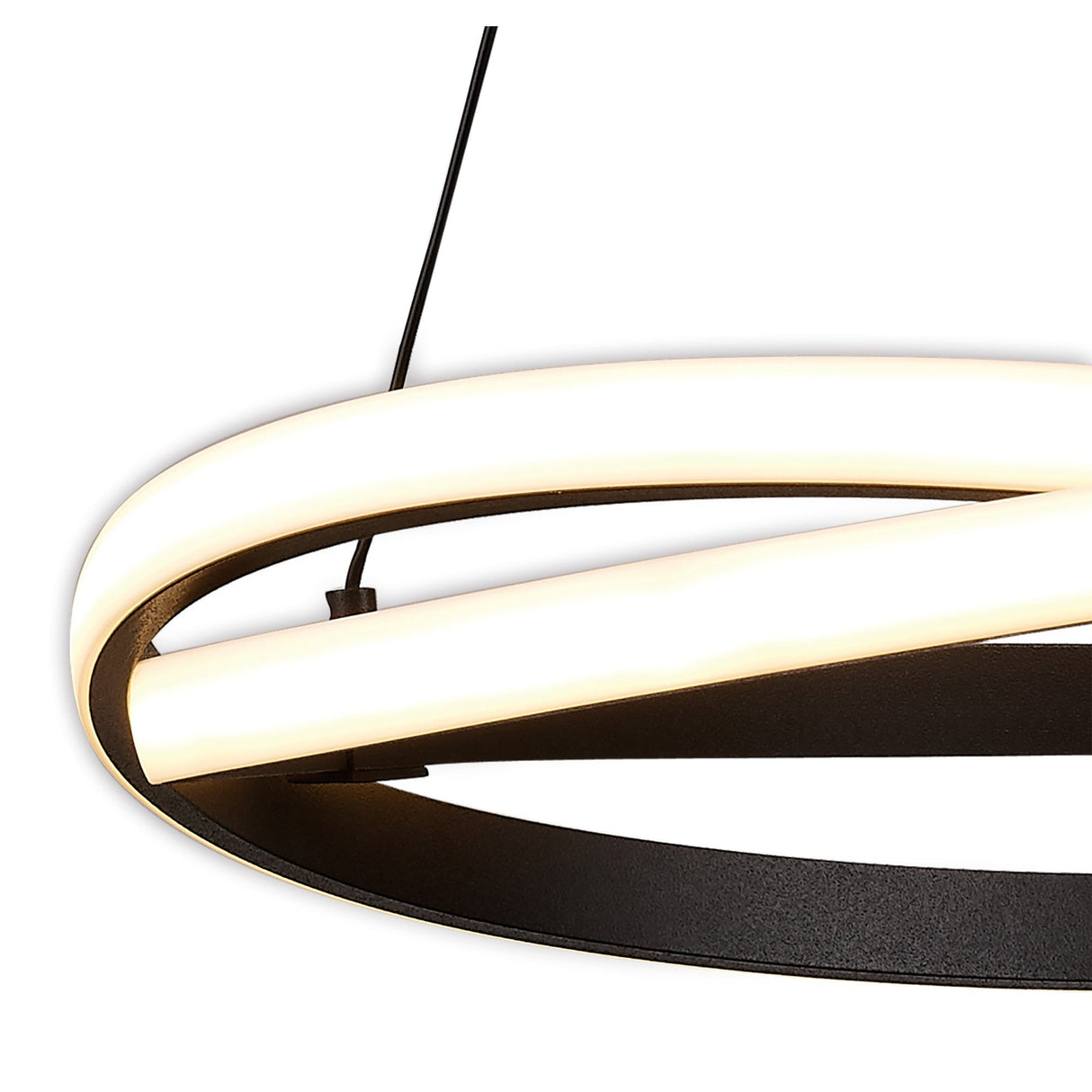 Infinity 51cm Dimmable LED Suspension Light - Brown & White
