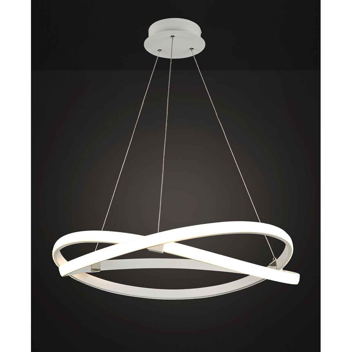 Infinity 51cm Dimmable LED Suspension Light - White