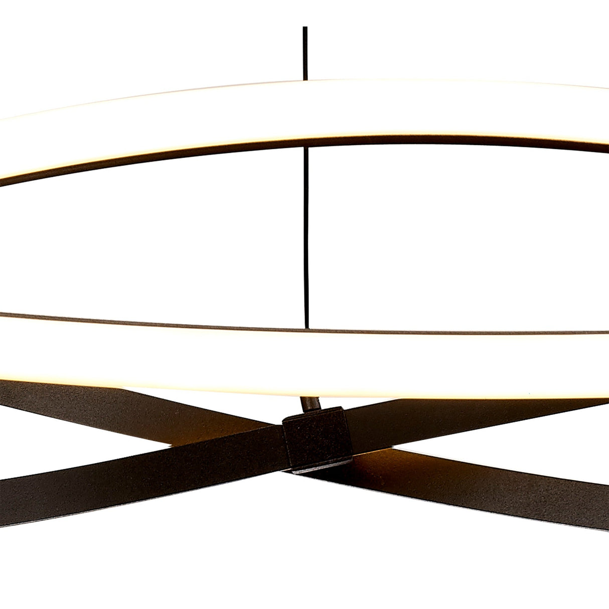 Infinity 51cm LED Suspension Light - Brown Oxide & White