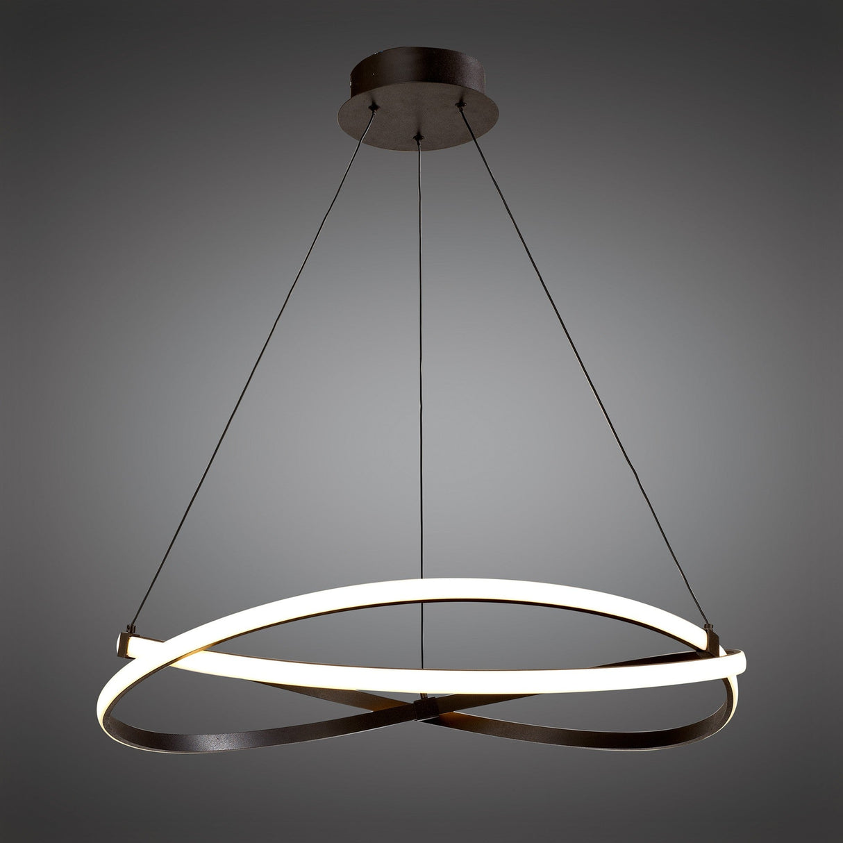 Infinity 51cm LED Suspension Light - Brown Oxide & White
