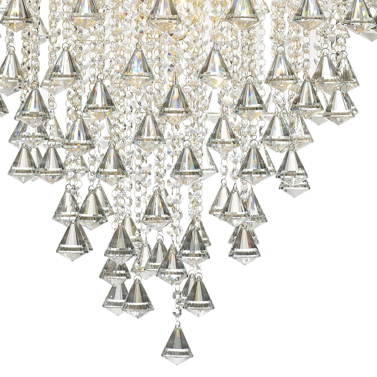 Inina 88cm 9 Light Crystal Chandelier - French Gold