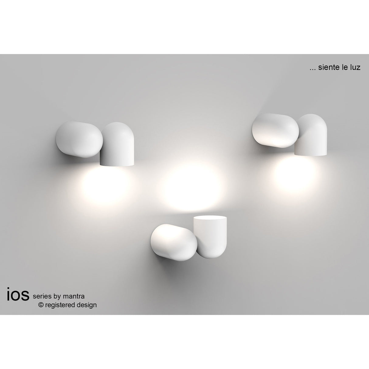 Ios Adjustable 1 Light Wall Light- White