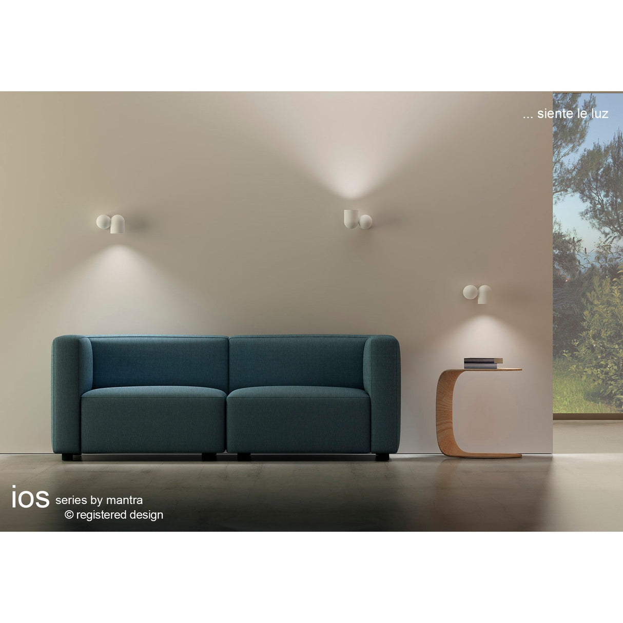 Ios Adjustable 1 Light Wall Light- White