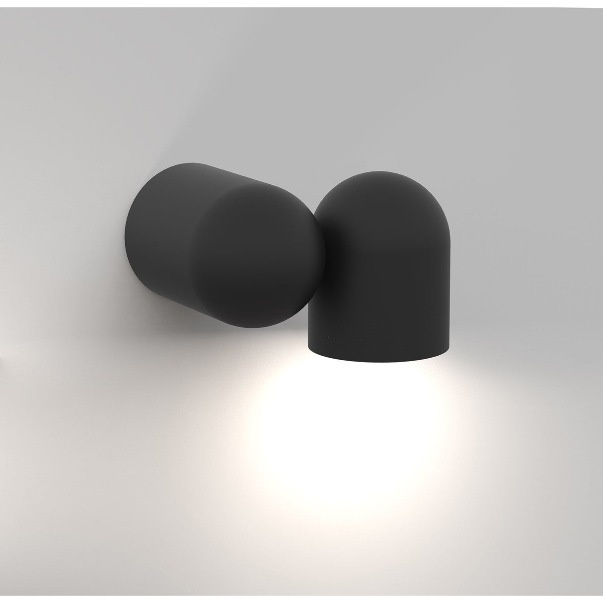 Ios Adjustable 1 Light Wall Light - Black