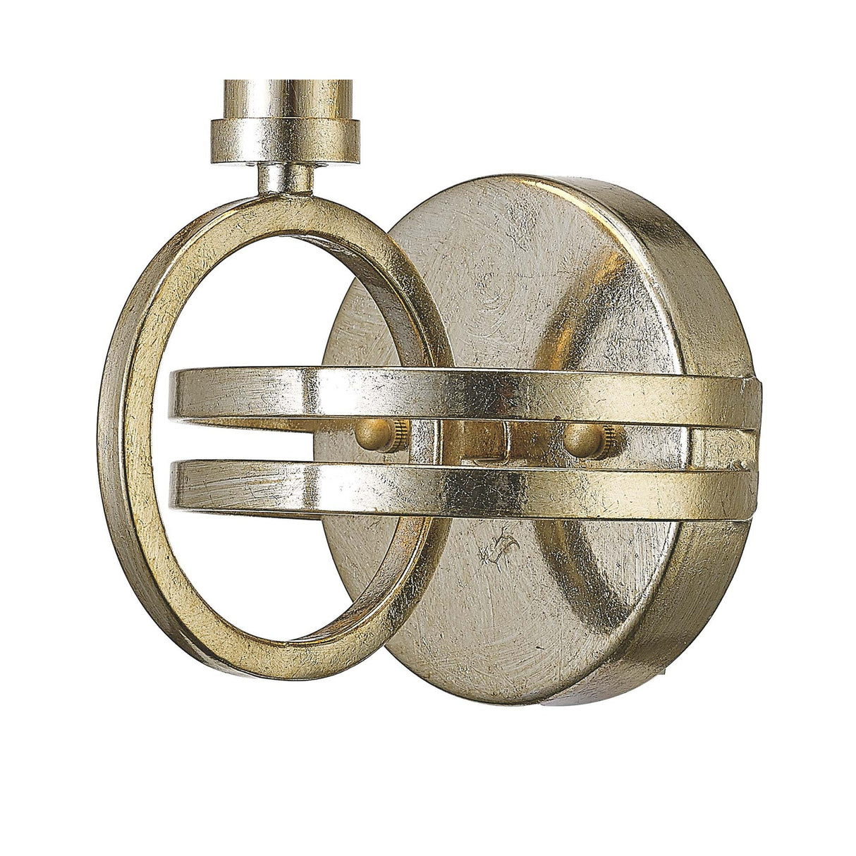 Isabella 1 Light Wall Light - Silver With Beige Shade