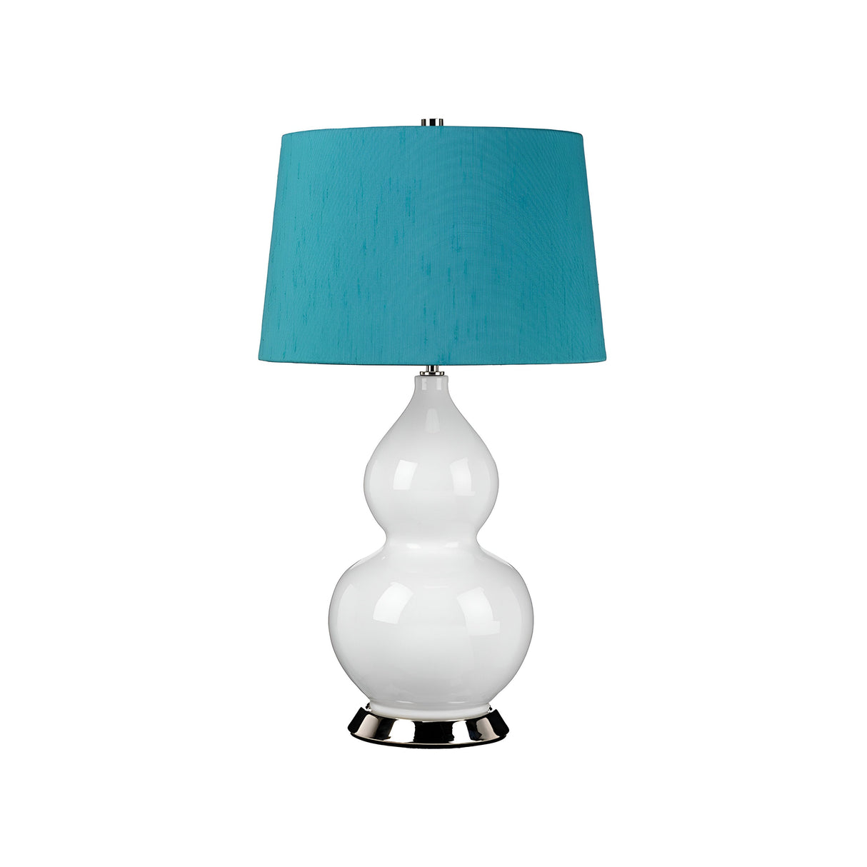 Isla 1 Light Table Light - Polished Nickel, White, Teal