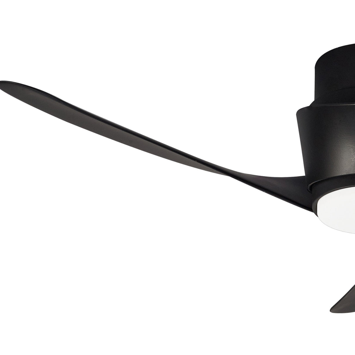 Island CCT Dimmable LED Ceiling Fan Light With Remote & APP Control - Black
