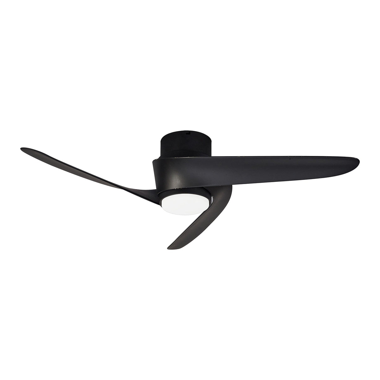 Island CCT Dimmable LED Ceiling Fan Light With Remote & APP Control - Black