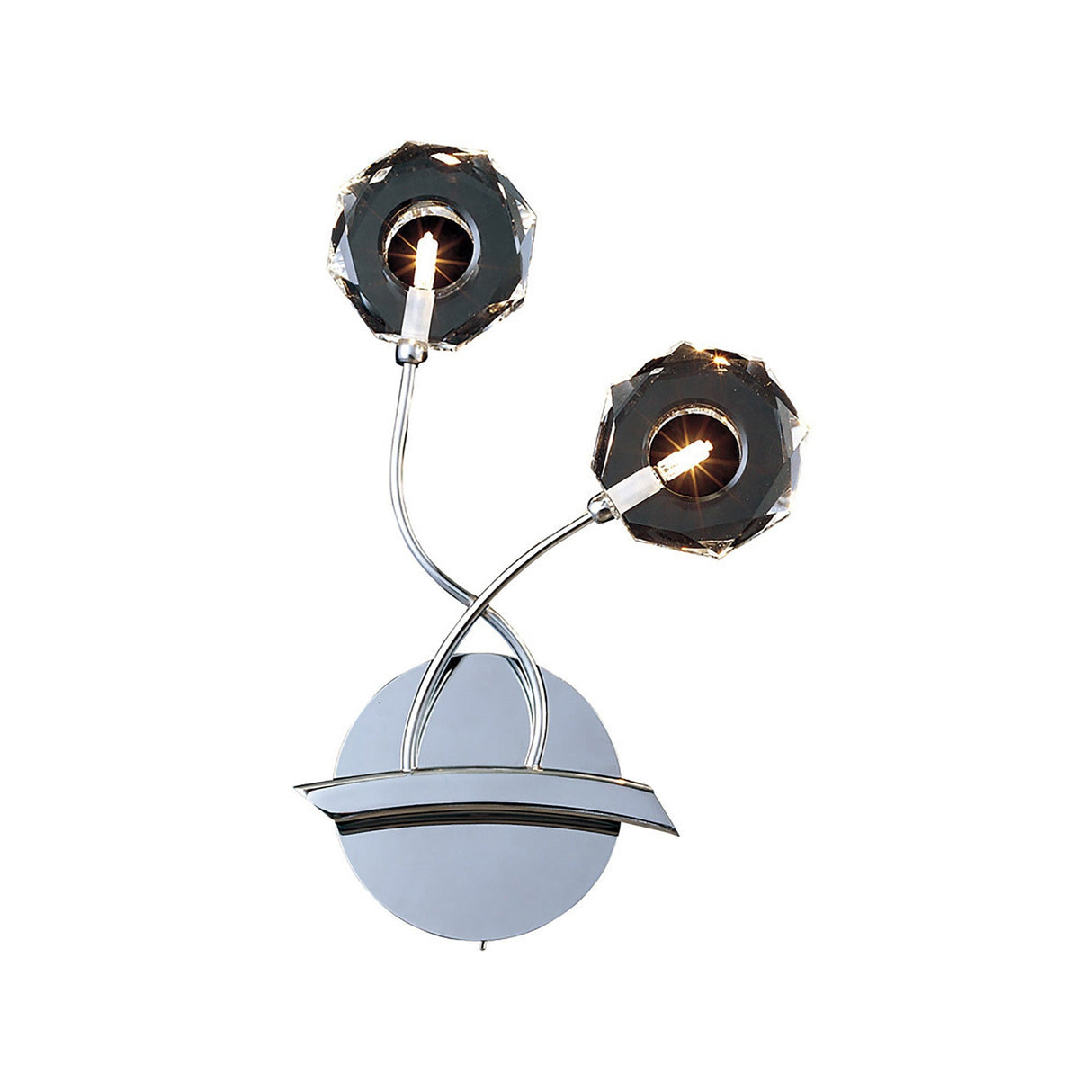 Izona 2 Light Wall Light - Polished Chrome