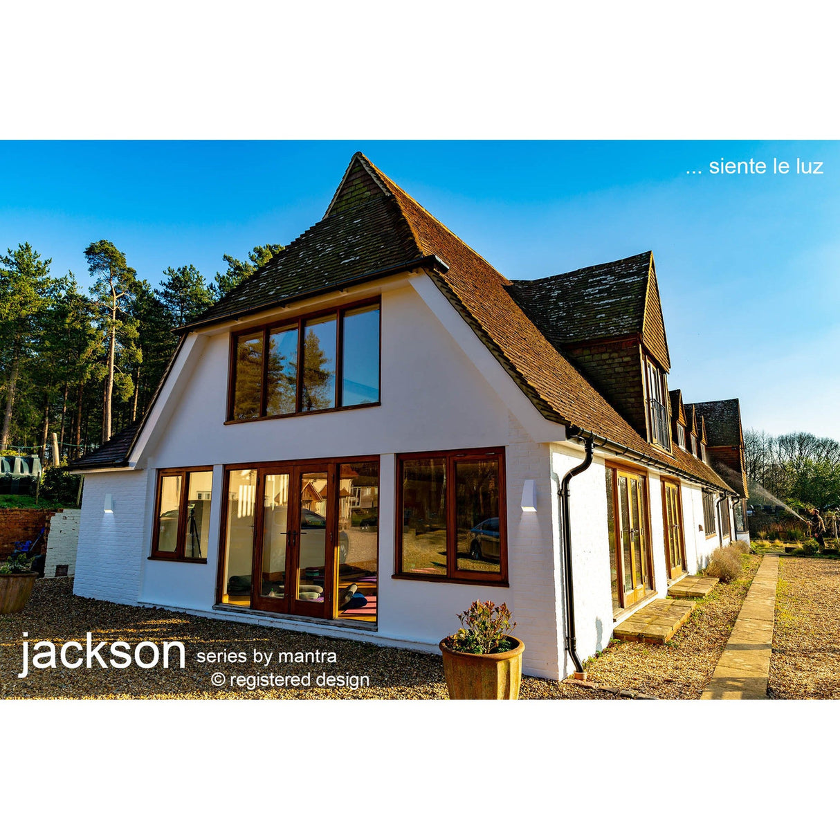 Jackson Outdoor LED Wall Light 6W 3000K - Sand White