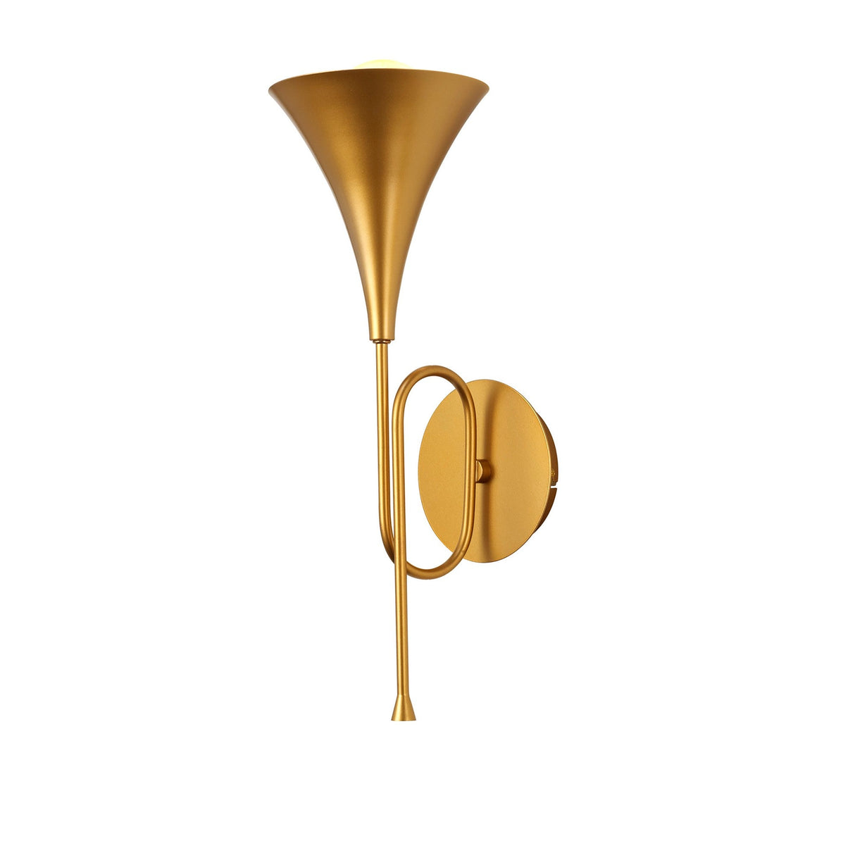 Jazz 1 Light Wall Light - Gold