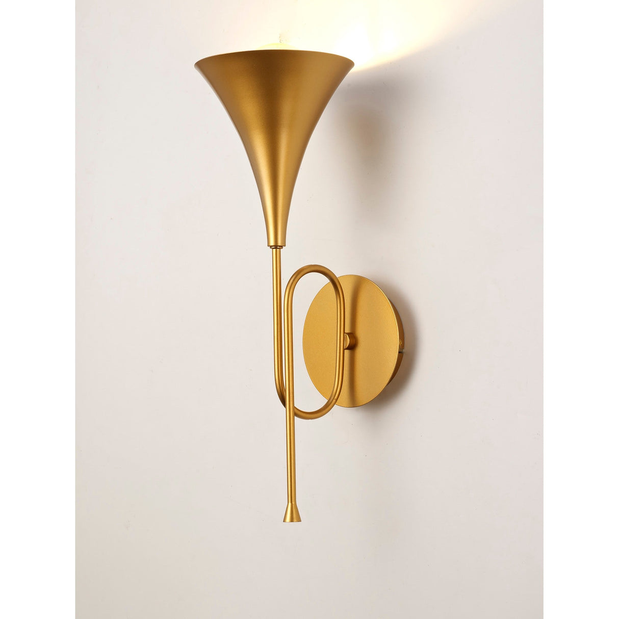 Jazz 1 Light Wall Light - Gold