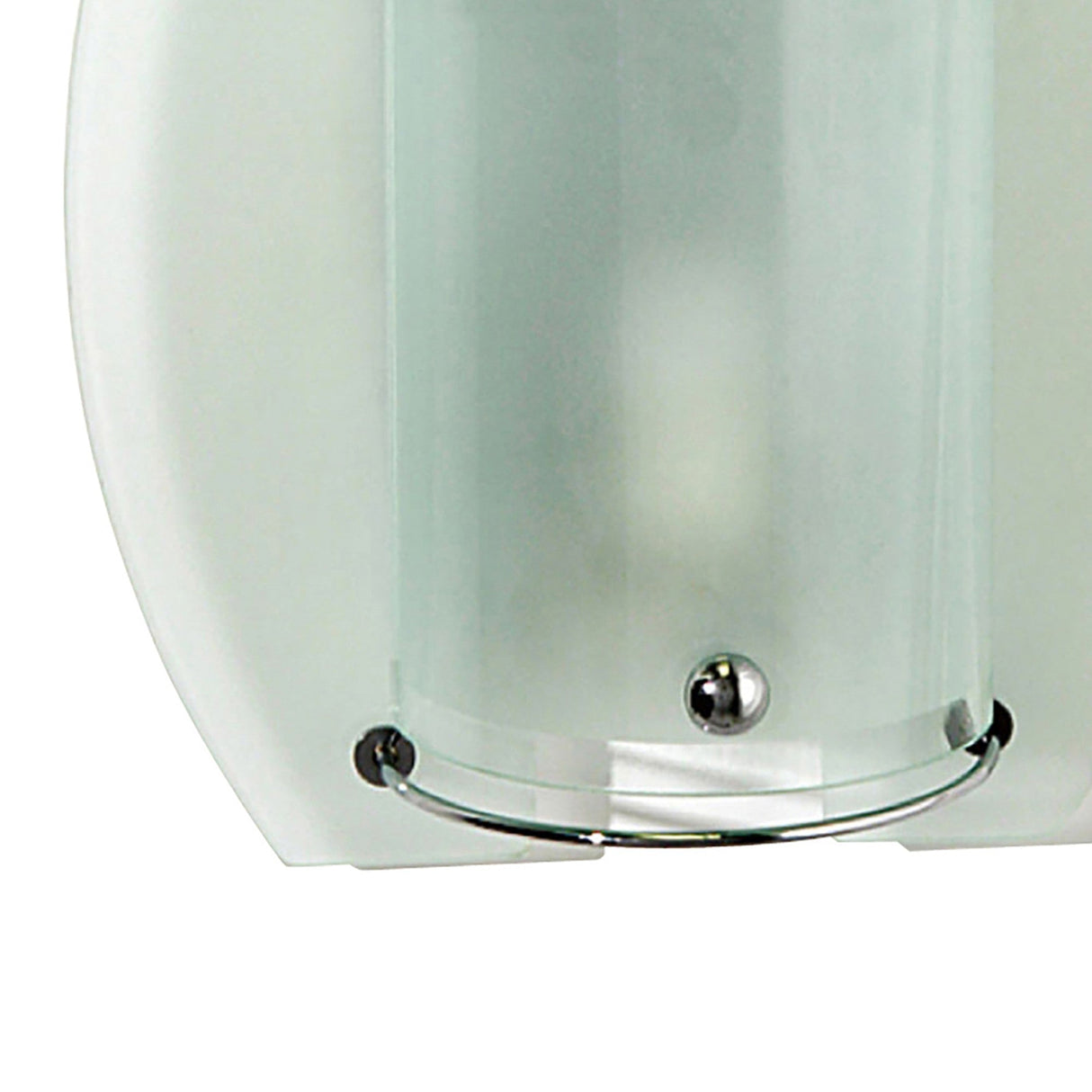 Jiva 1 Light Frosted Glass Wall Light - Chrome
