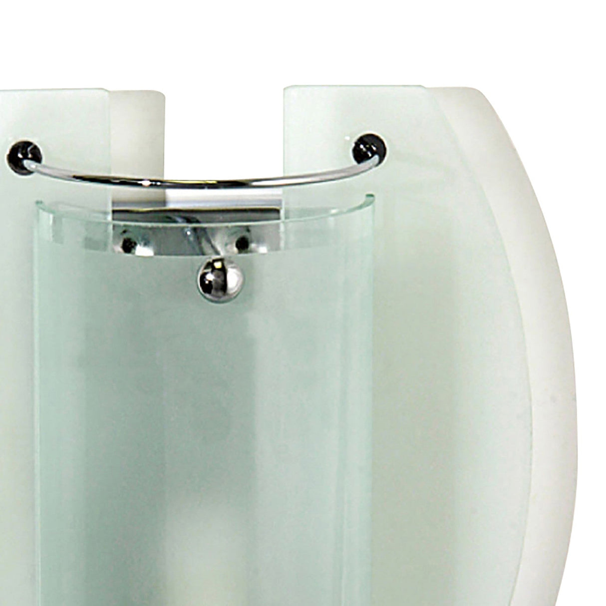 Jiva 1 Light Frosted Glass Wall Light - Chrome