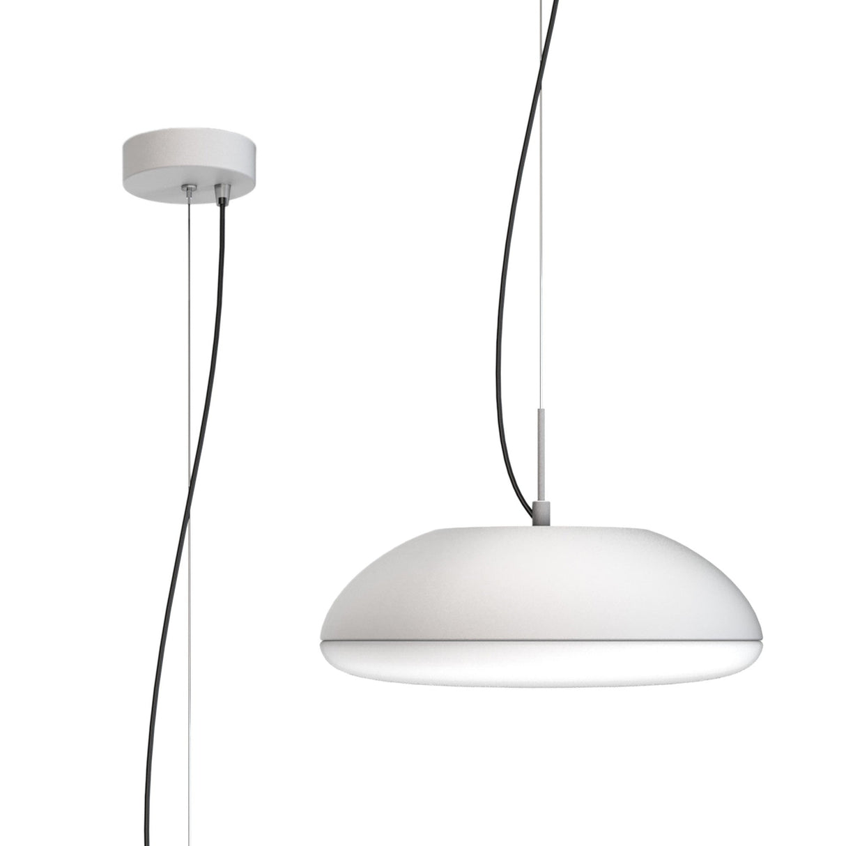 Kazz Small Round 4 Light Pendant Light - White