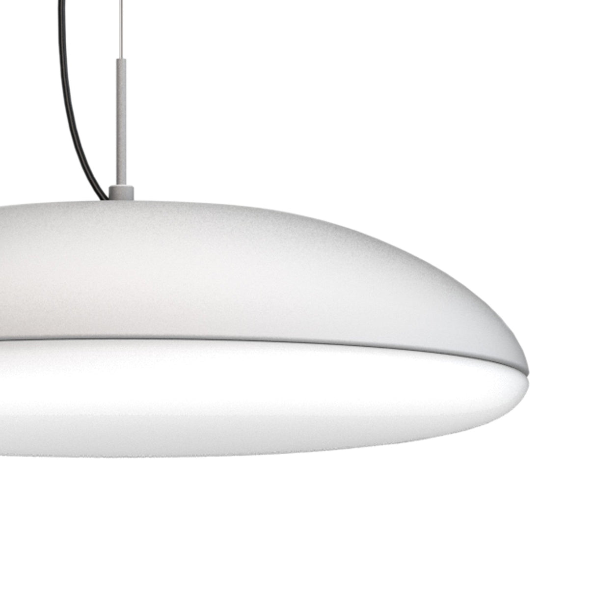 Kazz Large Round 6 Light Pendant Light - White