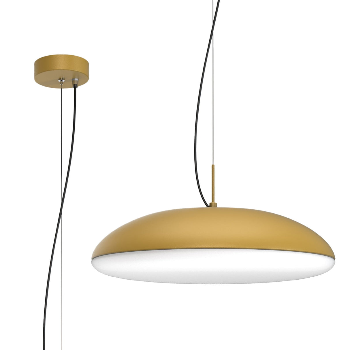 Kazz Large Round 6 Light Pendant Light - Gold