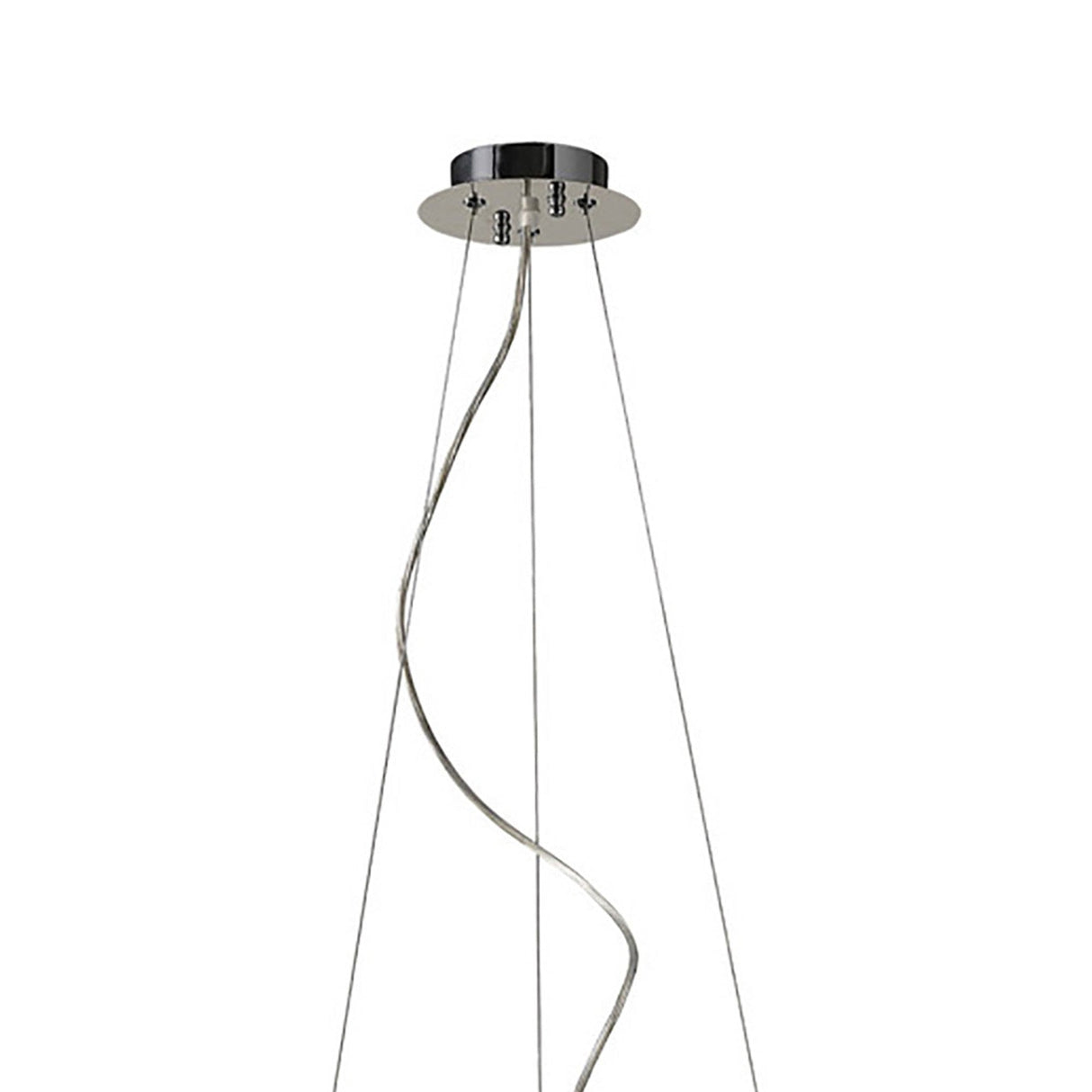 Kenzie 49cm 10 Light Crystal Suspension Light - Polished Chrome