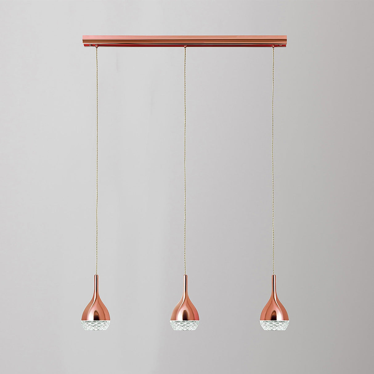 Khalifa 3 Light Bar Pendant Light - Copper