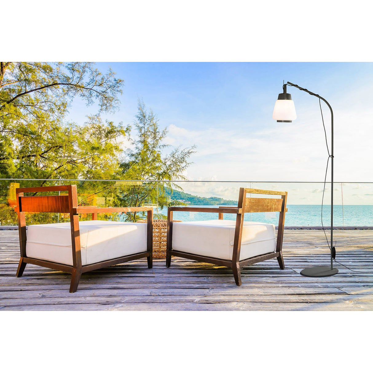 Kinke 1 Light Outdoor Table Lamp - Anthracite