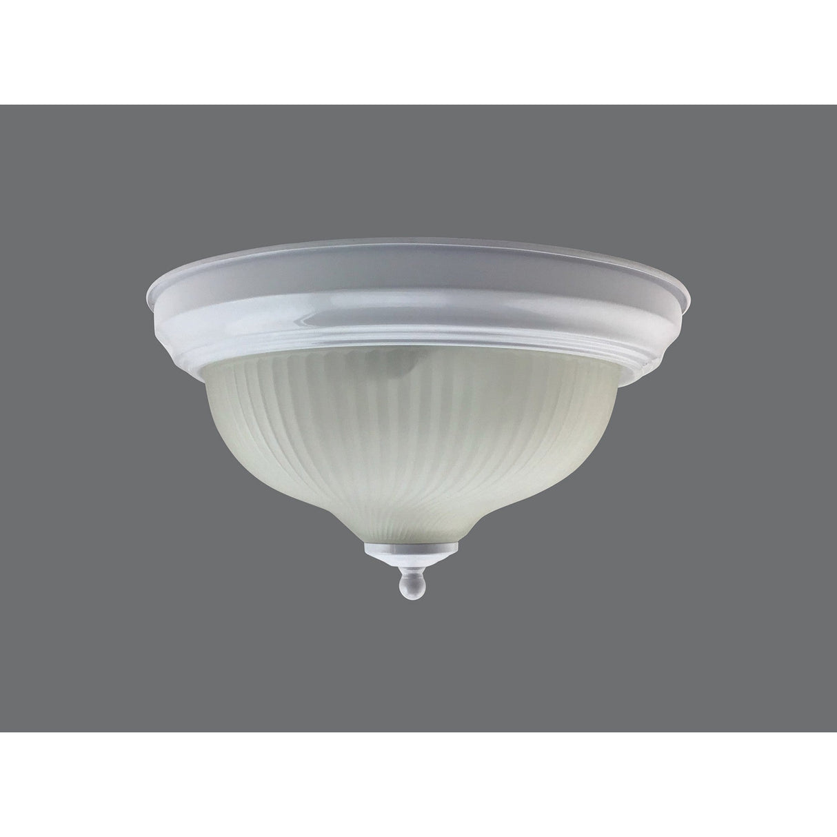 Fia 2 Light Flush Ceiling Light - White