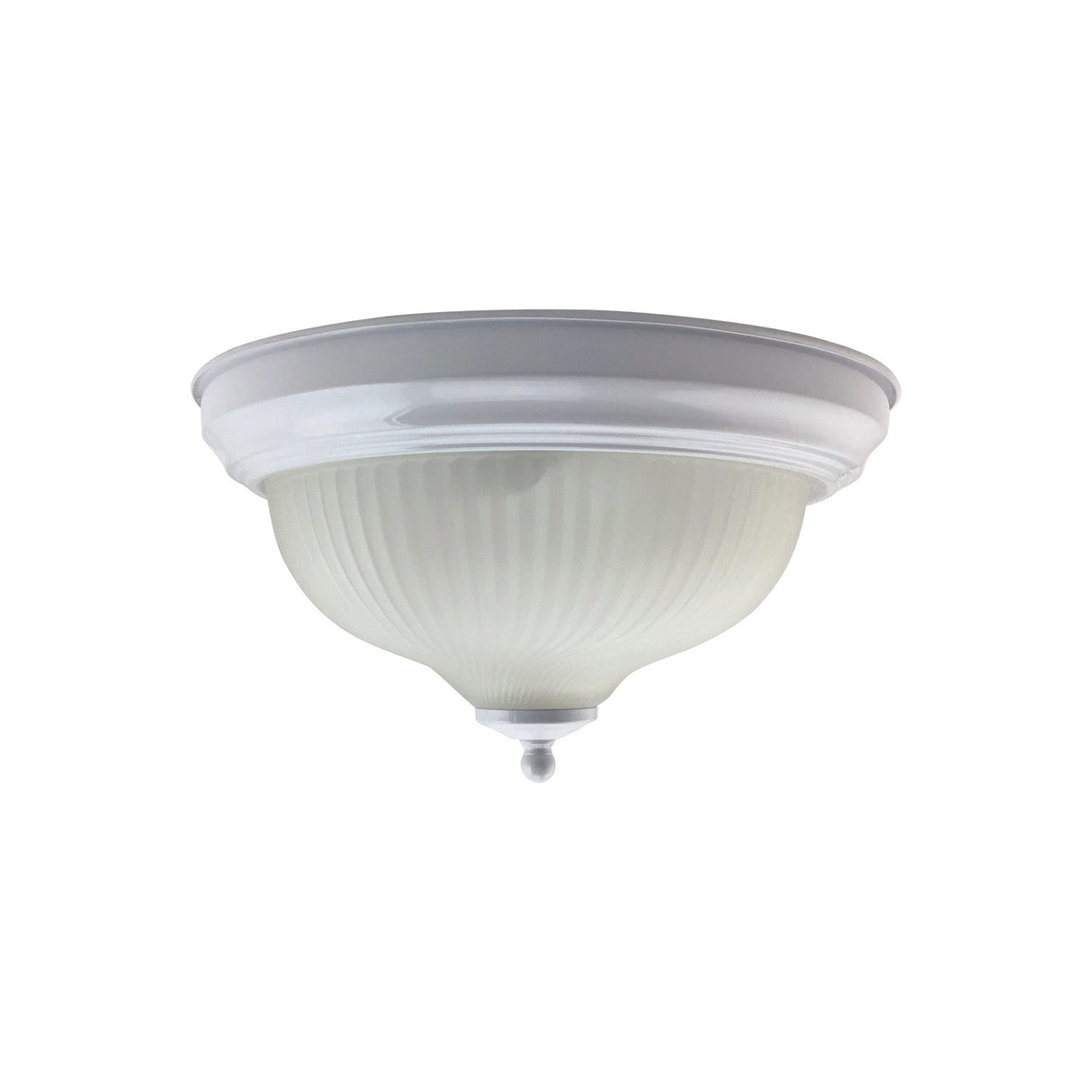 Fia 2 Light Flush Ceiling Light - White