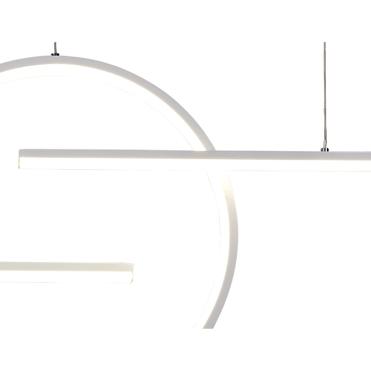 Kitesurf Loop LED Linear Suspension Light - White