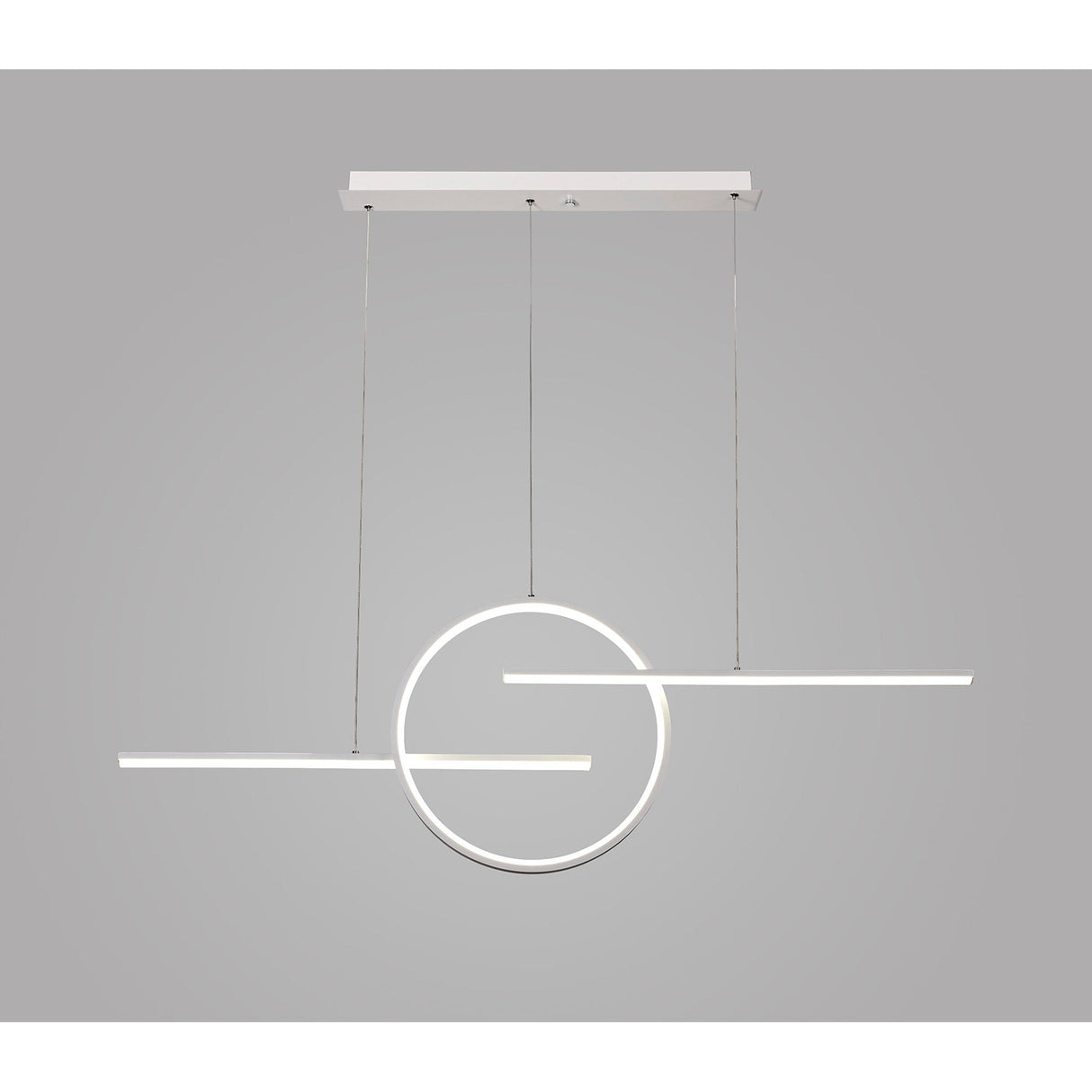 Kitesurf Loop LED Linear Suspension Light - White